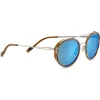 Lunettes de soleil Serengeti Geary Shiny Gunmetal Brown Buffalo Polarized 555nm Blue