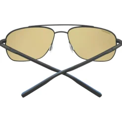 Lunettes de soleil Serengeti Tellaro Matte Black Blue Mineral Polarized 555nm Blue