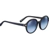 Lunettes de soleil Serengeti Joan Matte Black Mineral Polarized Blue Gradient