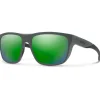 Lunettes de soleil Smith Barra Matte Cement Chromapop Polarized Green Mirror