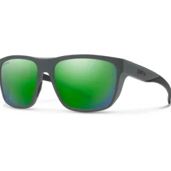 Lunettes de soleil Smith Barra Matte Cement Chromapop Polarized Green Mirror
