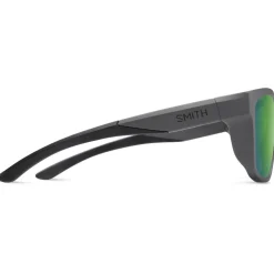 Lunettes de soleil Smith Barra Matte Cement Chromapop Polarized Green Mirror