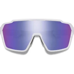 Lunettes de soleil Smith Shift XL Mag White Chromapop Violet Mirror
