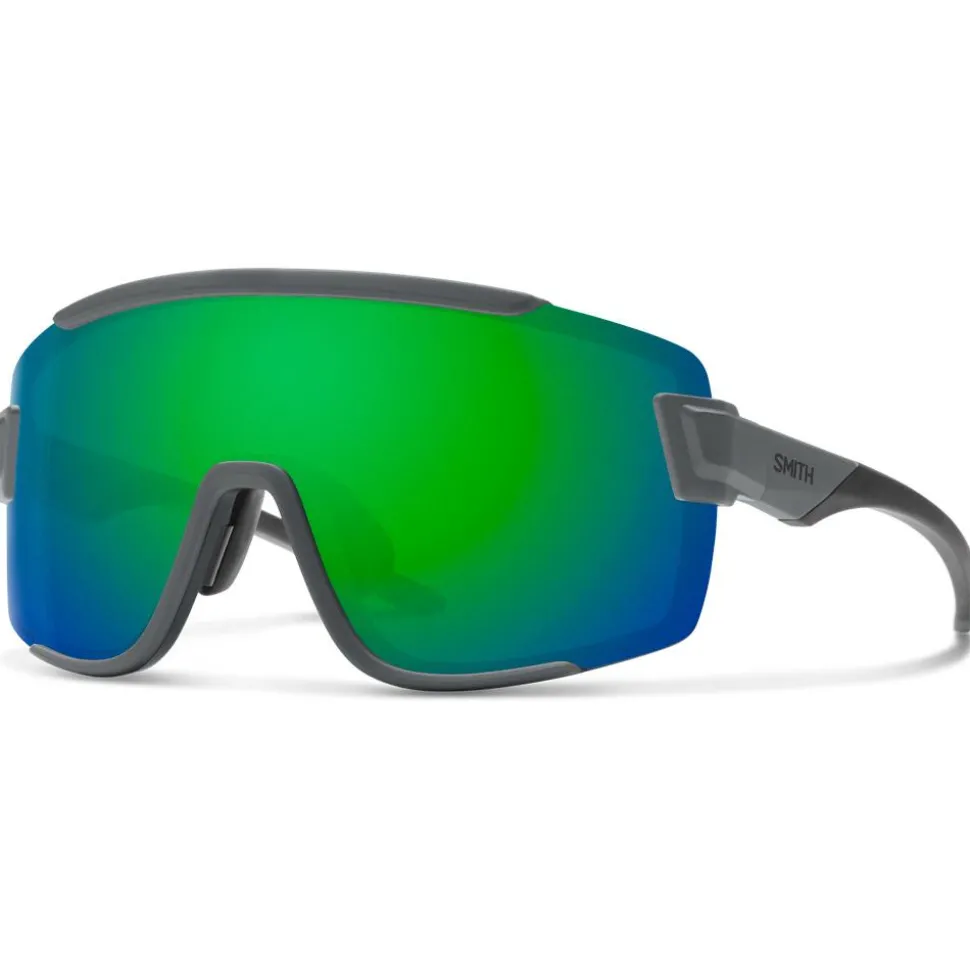 Lunettes de soleil Smith Wildcat Matte Cement Chromapop Green Mirror