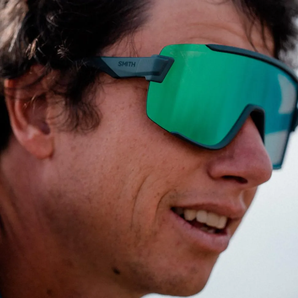 Lunettes de soleil Smith Wildcat Matte Cement Chromapop Green Mirror