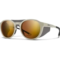 Lunettes de soleil Smith Venture Matte Bone Chromapop Glacier Photochromic Copper To Gray Gold Mirror