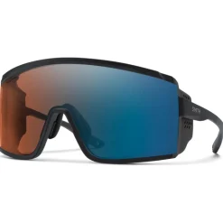Lunettes de soleil Smith Pursuit Matte Black Chromapop Glacier Photochromic Copper Blue Mirror