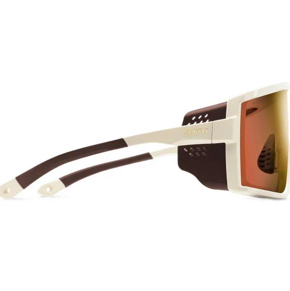 Lunettes de soleil Smith Pursuit Matte Bone Chromapop Glacier Photochromic Copper To Gray Gold Mirror