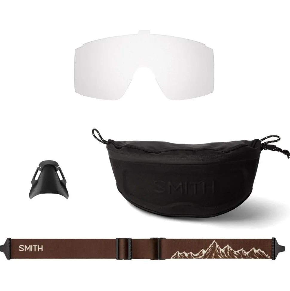 Lunettes de soleil Smith Pursuit Matte Bone Chromapop Glacier Photochromic Copper To Gray Gold Mirror