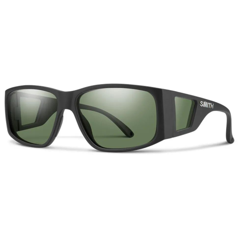 Lunettes de soleil Smith Monroe Peak Matte Black Chromapop Polarized Gray Green
