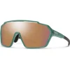 Lunettes de soleil Smith Shift Mag Alpine Green Chromapop Rose Gold Mirror