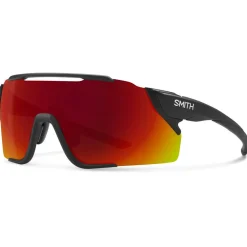 Lunettes de soleil Smith Attack Mag Mtb Matte Black Chromapop Red Mirror