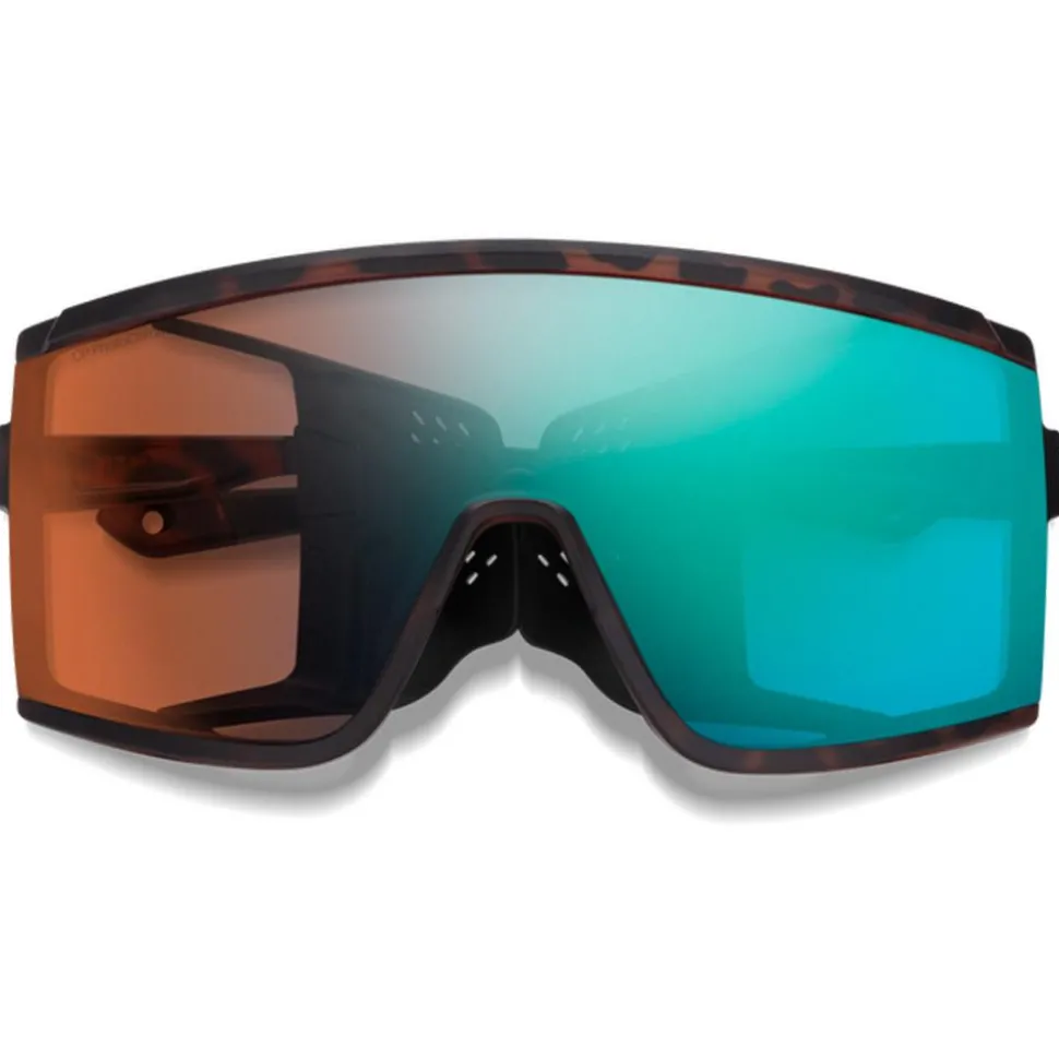 Lunettes de soleil Smith Pursuit Matte Tortoise Chromapop Glacier Photochromic Copper Opal Mirror