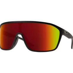 Lunettes de soleil Smith Boomtown Matte Black Chromapop Red Mirror