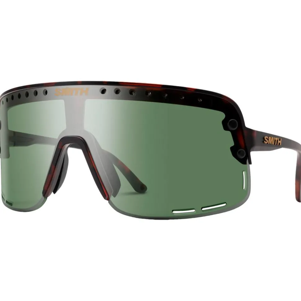 Lunettes de soleil Smith Ultralite Matte Tortoise Chromapop Gray Green