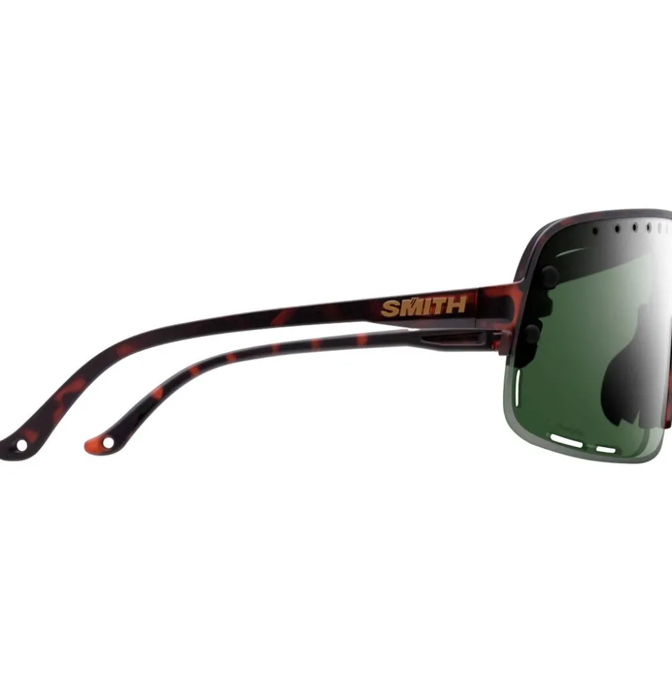 Lunettes de soleil Smith Ultralite Matte Tortoise Chromapop Gray Green