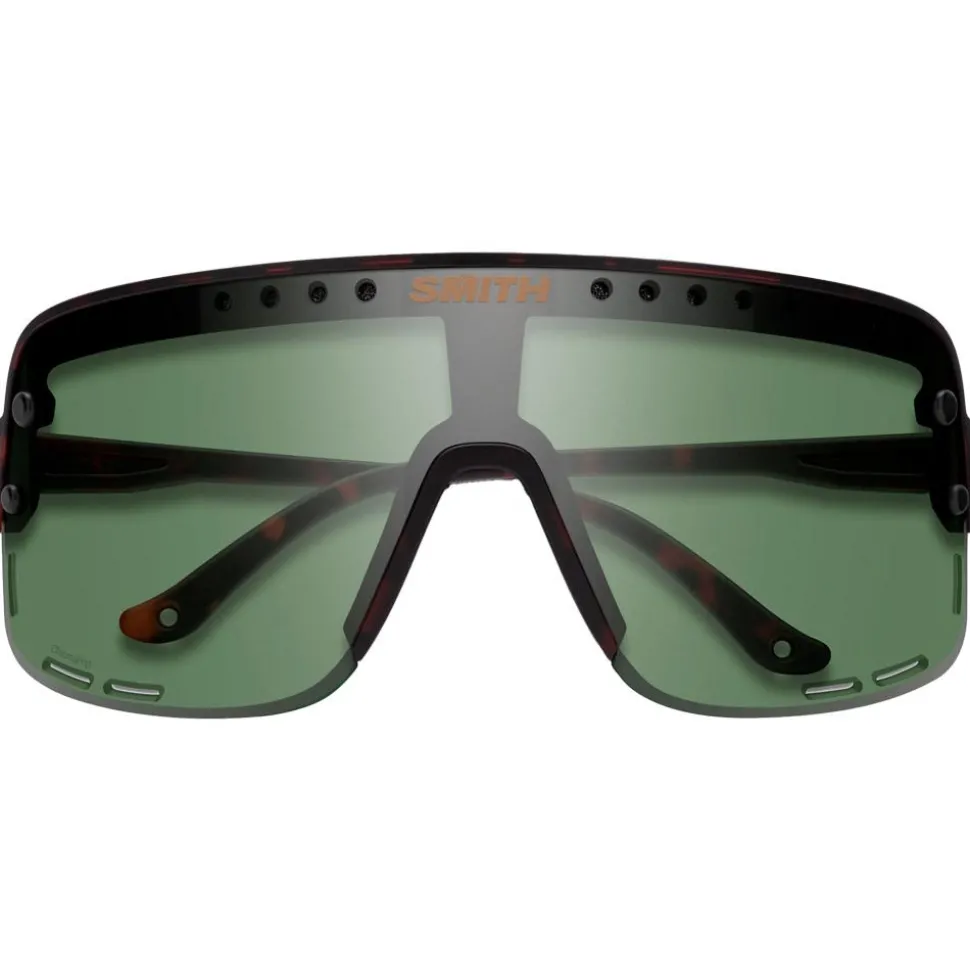Lunettes de soleil Smith Ultralite Matte Tortoise Chromapop Gray Green