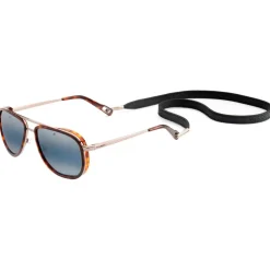 Lunettes de soleil Vuarnet Glacier Large Ecaille Noir Blue Polarlynx