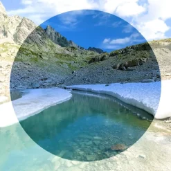 Lunettes de soleil Vuarnet Glacier Large Ecaille Noir Blue Polarlynx