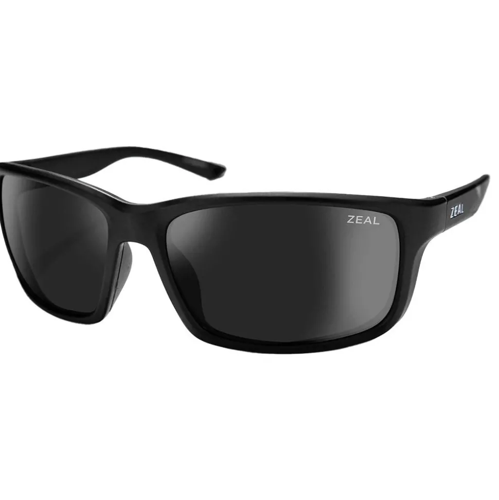 Lunettes de soleil Zeal Confluence Matte Black Ellume Polarized Dark Grey