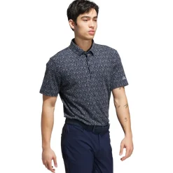 Polo adidas Ultimate365 Micro Argyle Collegiate Navy