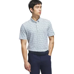 Polo adidas Ultimate365 Micro Argyle White