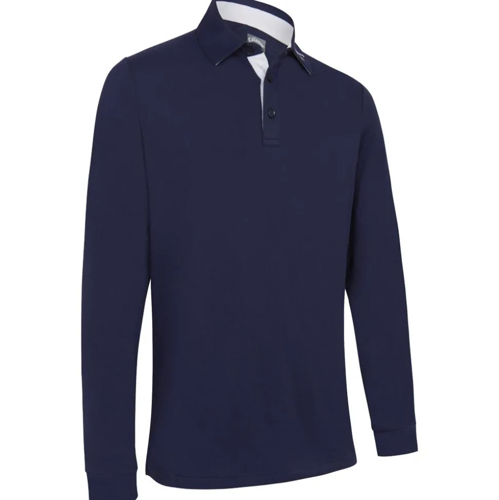 Polo Callaway Golf Emea Ls Performance Peacoat