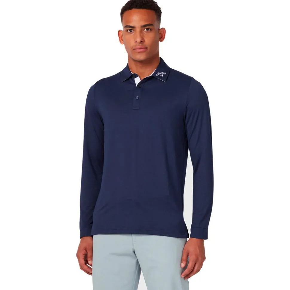 Polo Callaway Golf Emea Ls Performance Peacoat