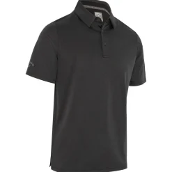 Polo Callaway Golf Emea Short Sleeve Chev Twill Jacquard Caviar