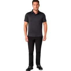 Polo Callaway Golf Emea Short Sleeve Chev Twill Jacquard Caviar