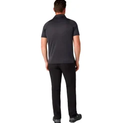 Polo Callaway Golf Emea Short Sleeve Chev Twill Jacquard Caviar