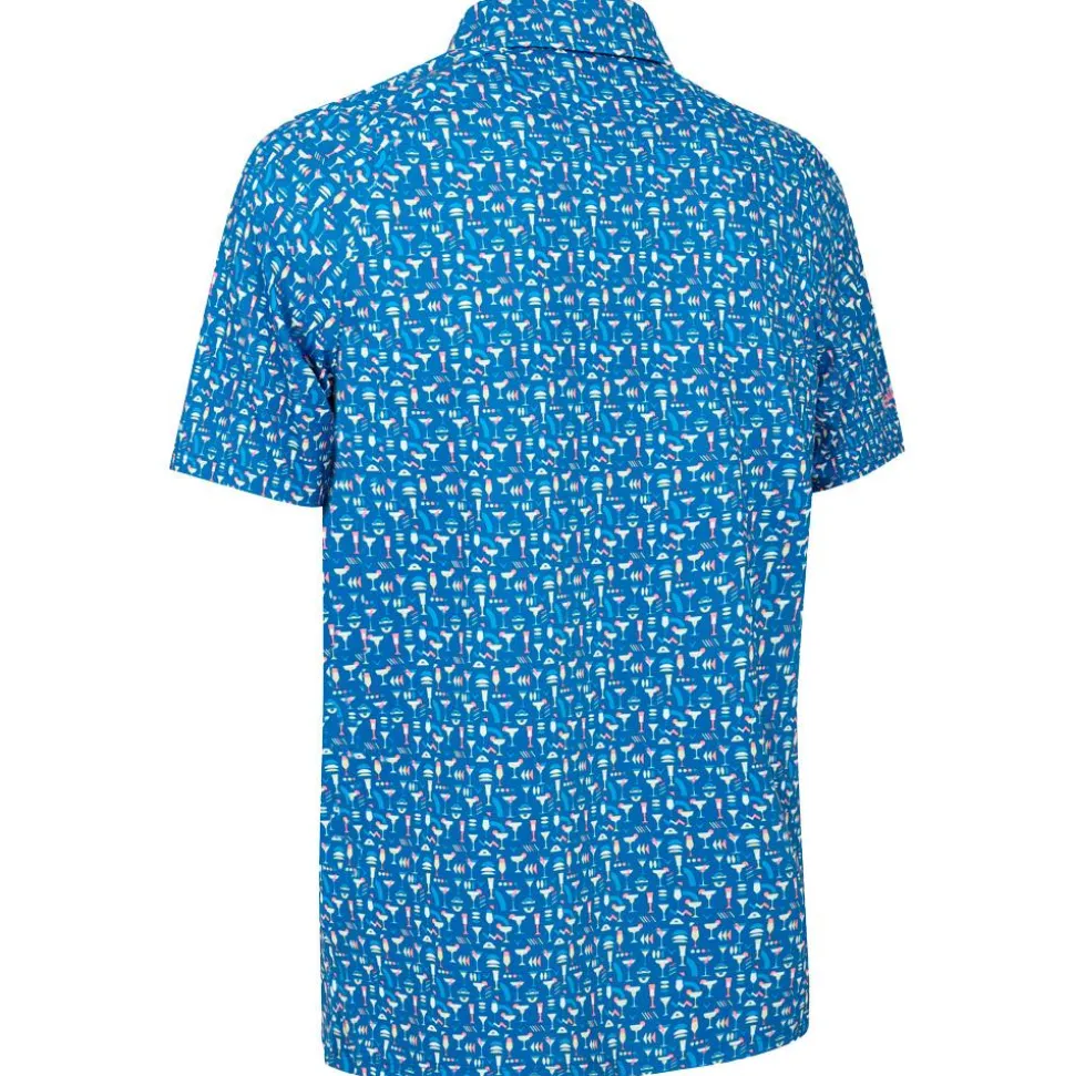 Polo Callaway Golf Emea Short Sleeve Cocktail Galaxy Blue