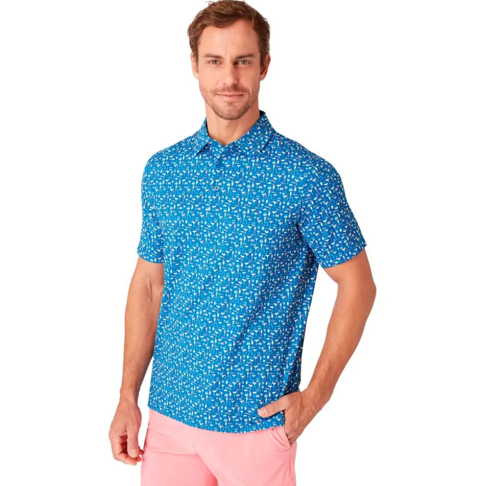 Polo Callaway Golf Emea Short Sleeve Cocktail Galaxy Blue