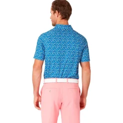 Polo Callaway Golf Emea Short Sleeve Cocktail Galaxy Blue