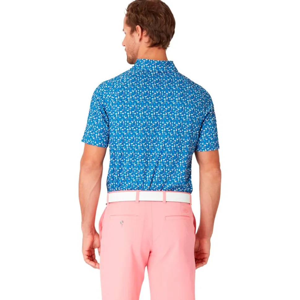Polo Callaway Golf Emea Short Sleeve Cocktail Galaxy Blue