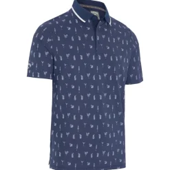 Polo Callaway Golf Emea Ss Geo Cocktail Print Peacoat