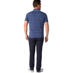 Polo Callaway Golf Emea Ss Geo Cocktail Print Peacoat