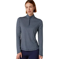 Polo Callaway Golf Mini Geo Sun Protect Peacoat