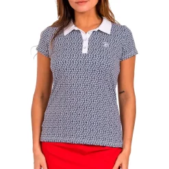 Polo Chiberta Malou Marine Blanc