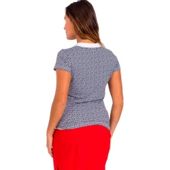 Polo Chiberta Malou Marine Blanc