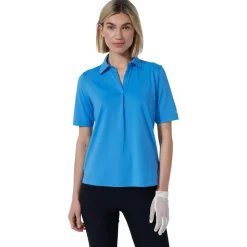 Polo Daily Sports Bella Birdie 1/2 Sleeve Polo Shirt Sky