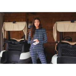 Polo Daily Sports Checked Ls Polo Shirt Navy