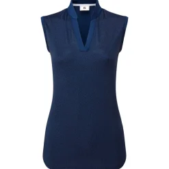 Polo Footjoy Animal Print Open Placket Ss Navy