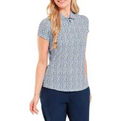 Polo Footjoy Animal Print Cap Sleeve Shirt Skyway