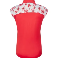 Polo Footjoy Blocked Floral Print Lisle W Red