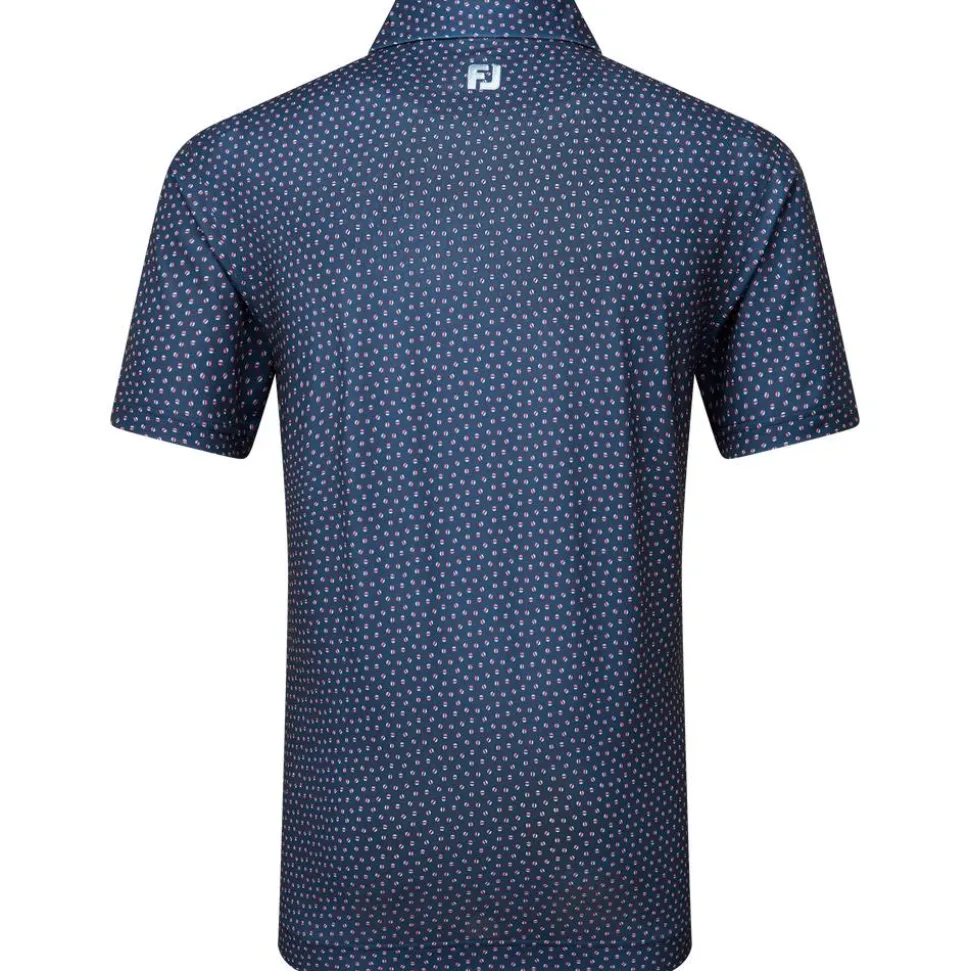 Polo Footjoy Bounce Print Pique Dark Denim