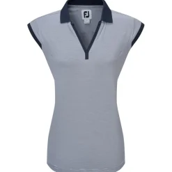 Polo Footjoy End On End Striped Lisle Navy