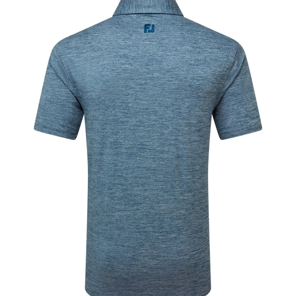 Polo Footjoy Heather Lisle With Trim Navy