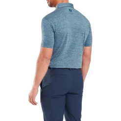 Polo Footjoy Heather Lisle With Trim Navy