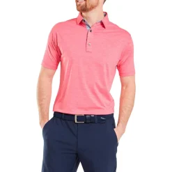 Polo Footjoy Heather Lisle With Pink Lemond